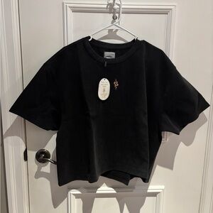 Oversized T-Shirt with Embroidered Detail